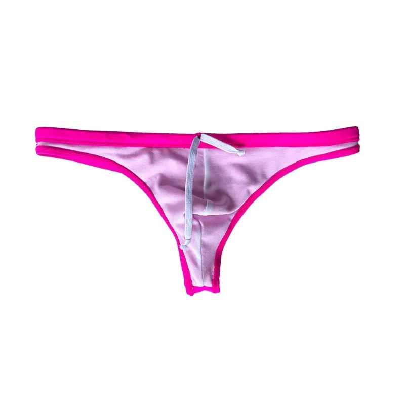 Solid Color Swim Thong Brief