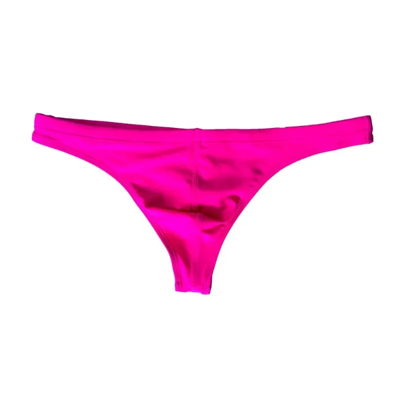 Solid Color Swim Thong Brief