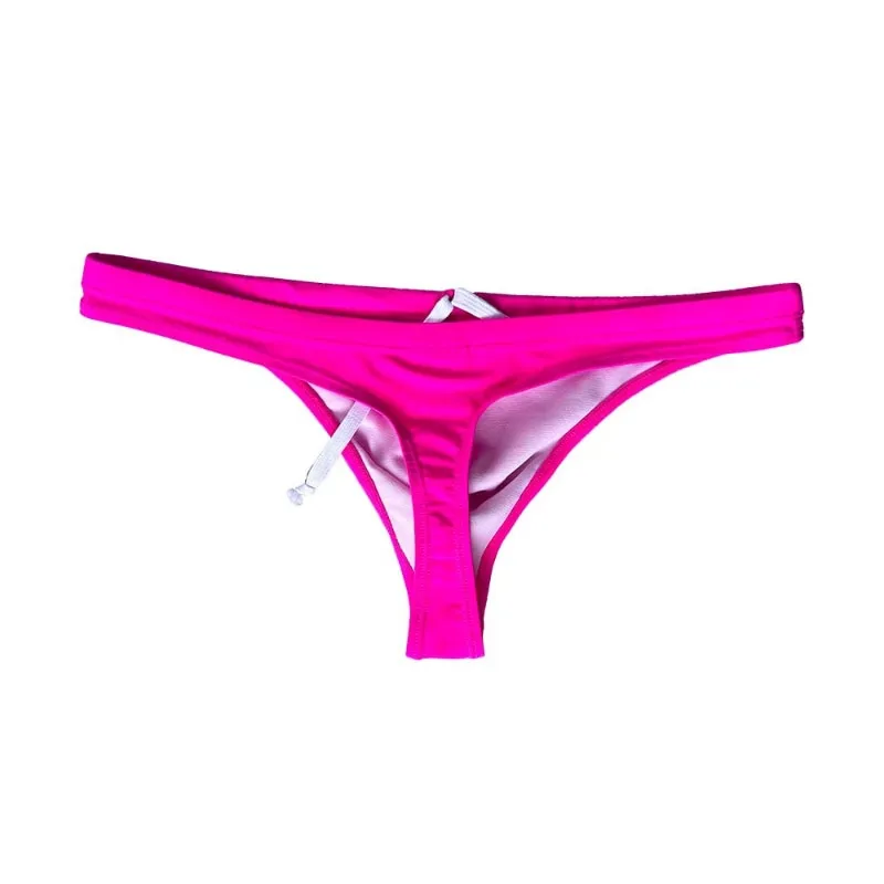 Solid Color Swim Thong Brief