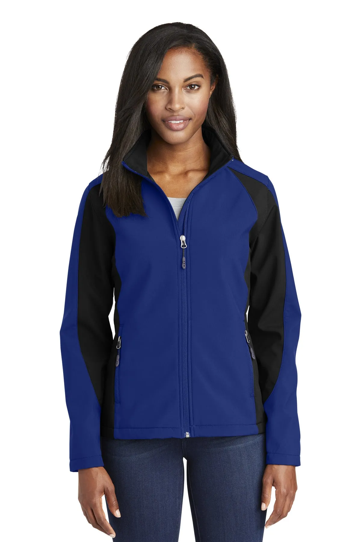 Sport-Tek® Ladies Colorblock Soft Shell Jacket. LST970