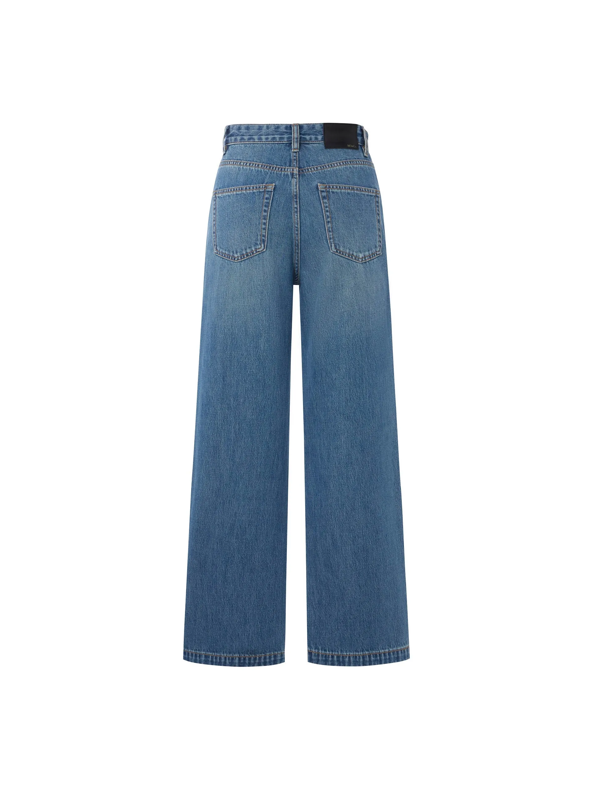 Straight Leg Cotton Jeans