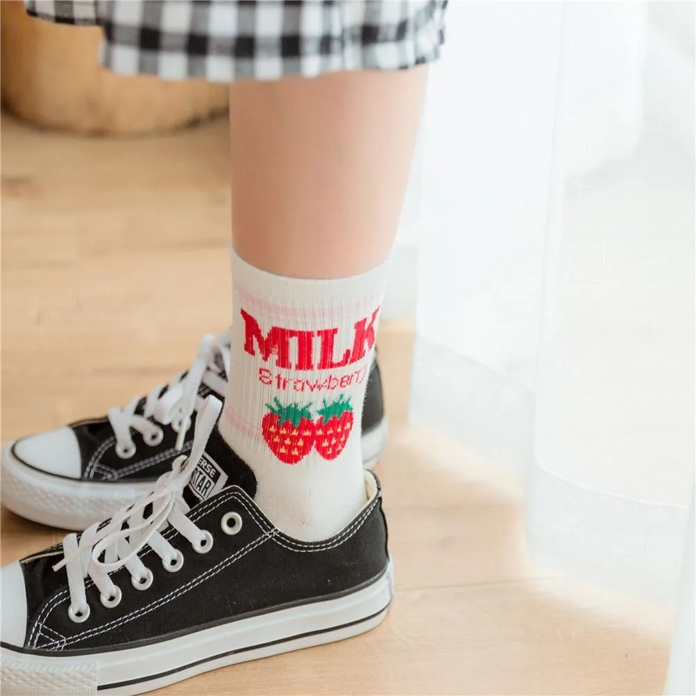 Strawberry Milk Socks