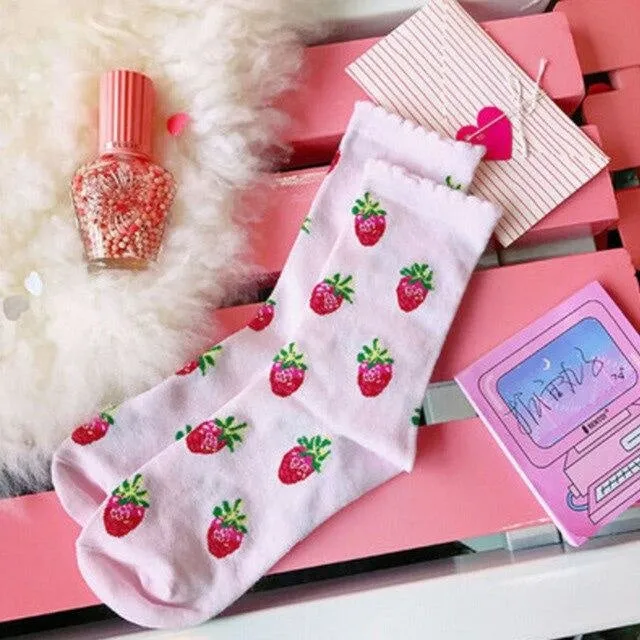 Strawberry Milk Socks