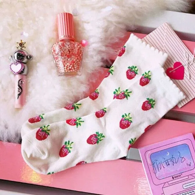 Strawberry Milk Socks