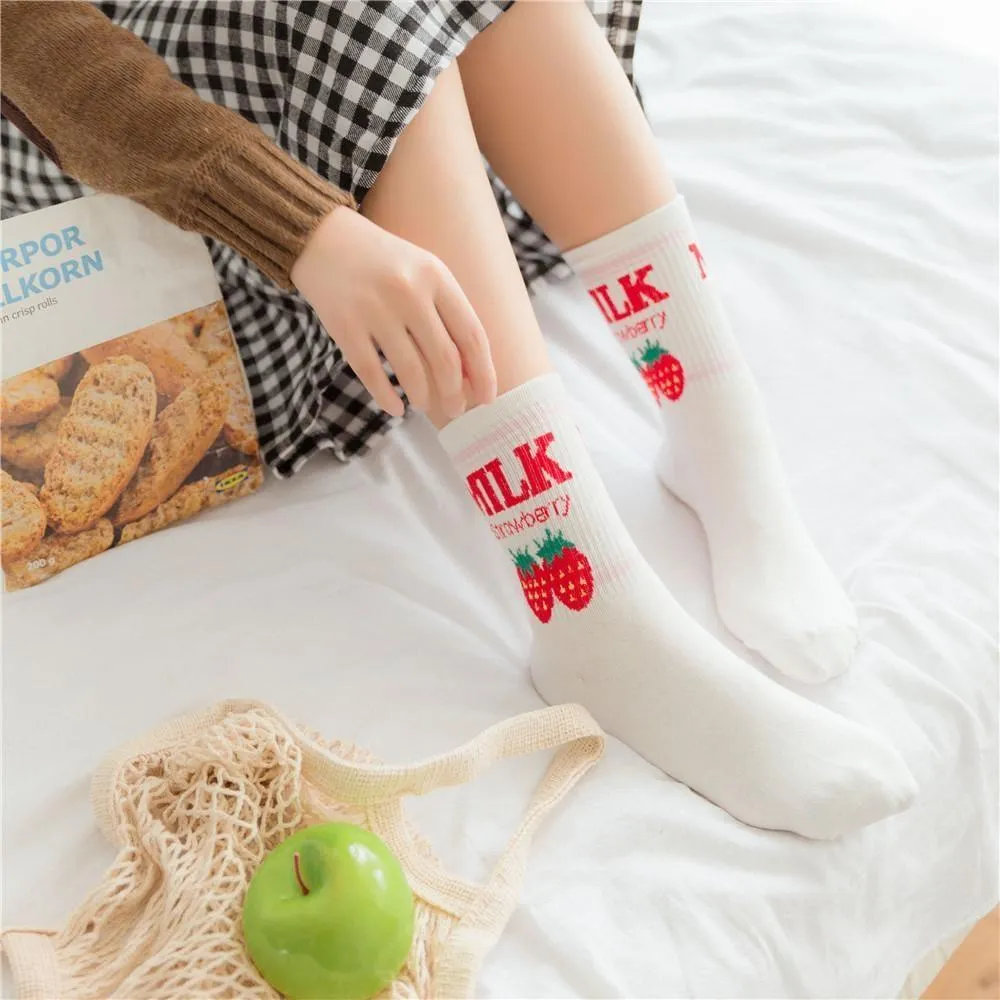 Strawberry Milk Socks