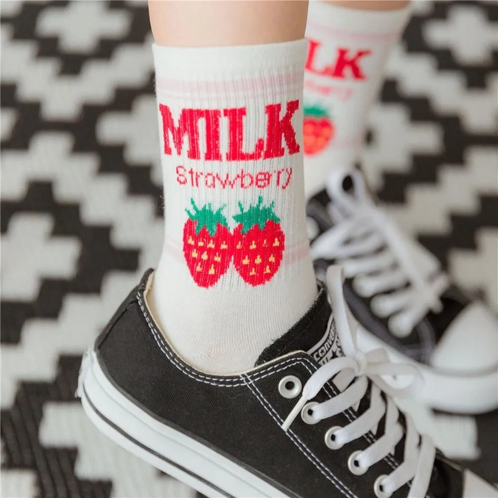 Strawberry Milk Socks