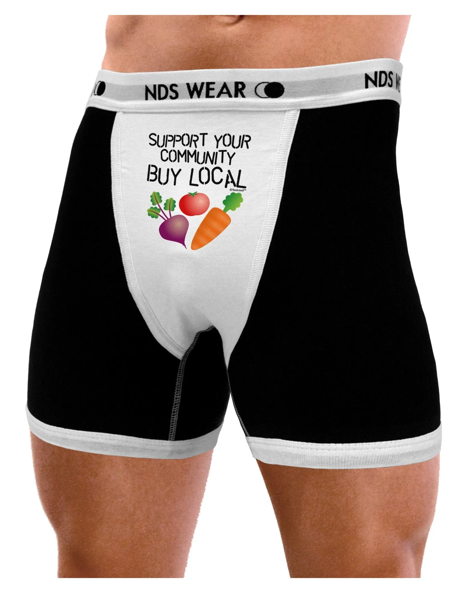 Support Your Community - Buy Local Mens Boxer Brief Underwear