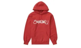 Supreme Raised Hand style Hooded Sweatshirt "RED"