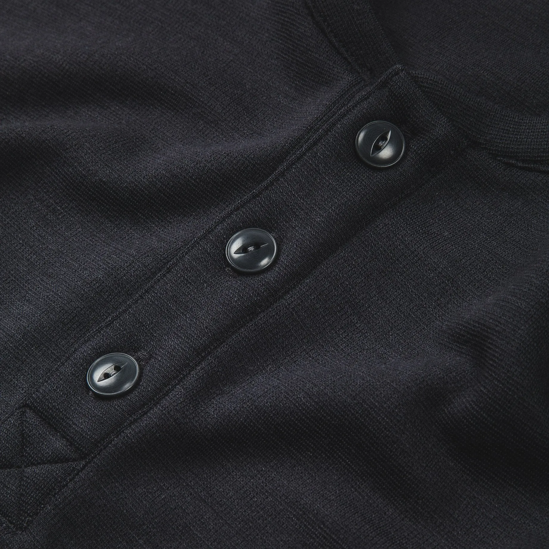 The Merino Henley in Charcoal