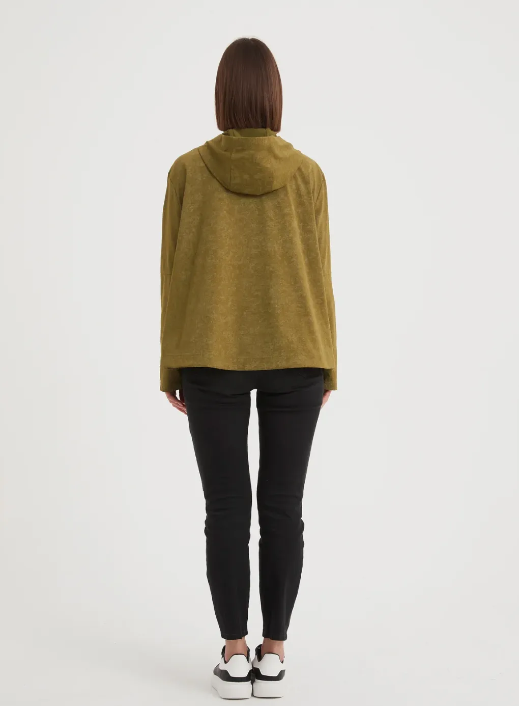 Tirelli - Funnel Neck Hoodie - Moss