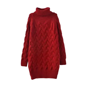 Turtleneck Knitted Pullover