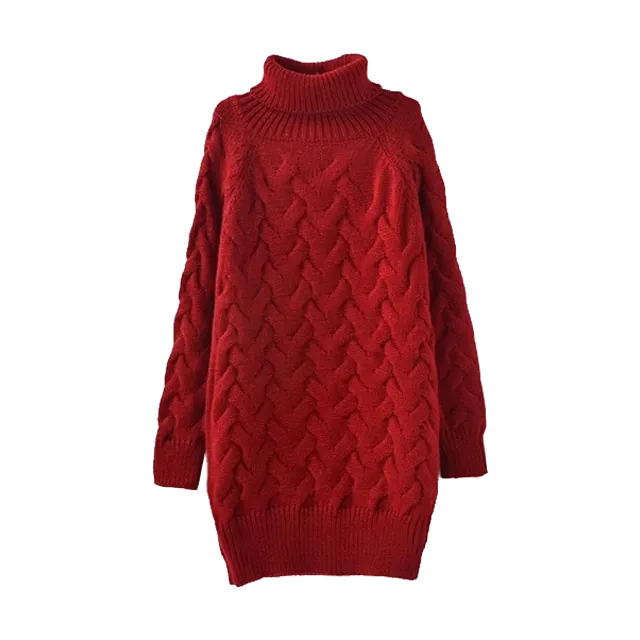 Turtleneck Knitted Pullover