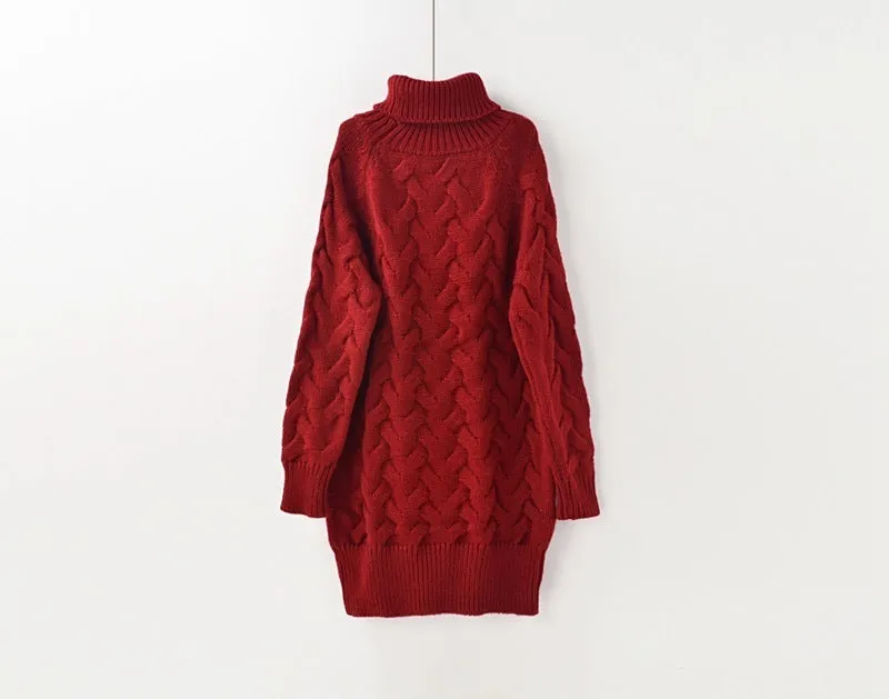 Turtleneck Knitted Pullover