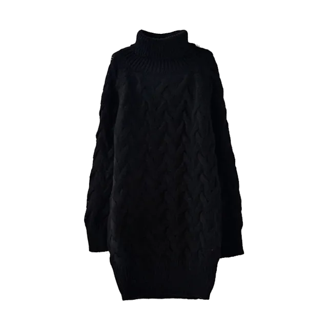 Turtleneck Knitted Pullover