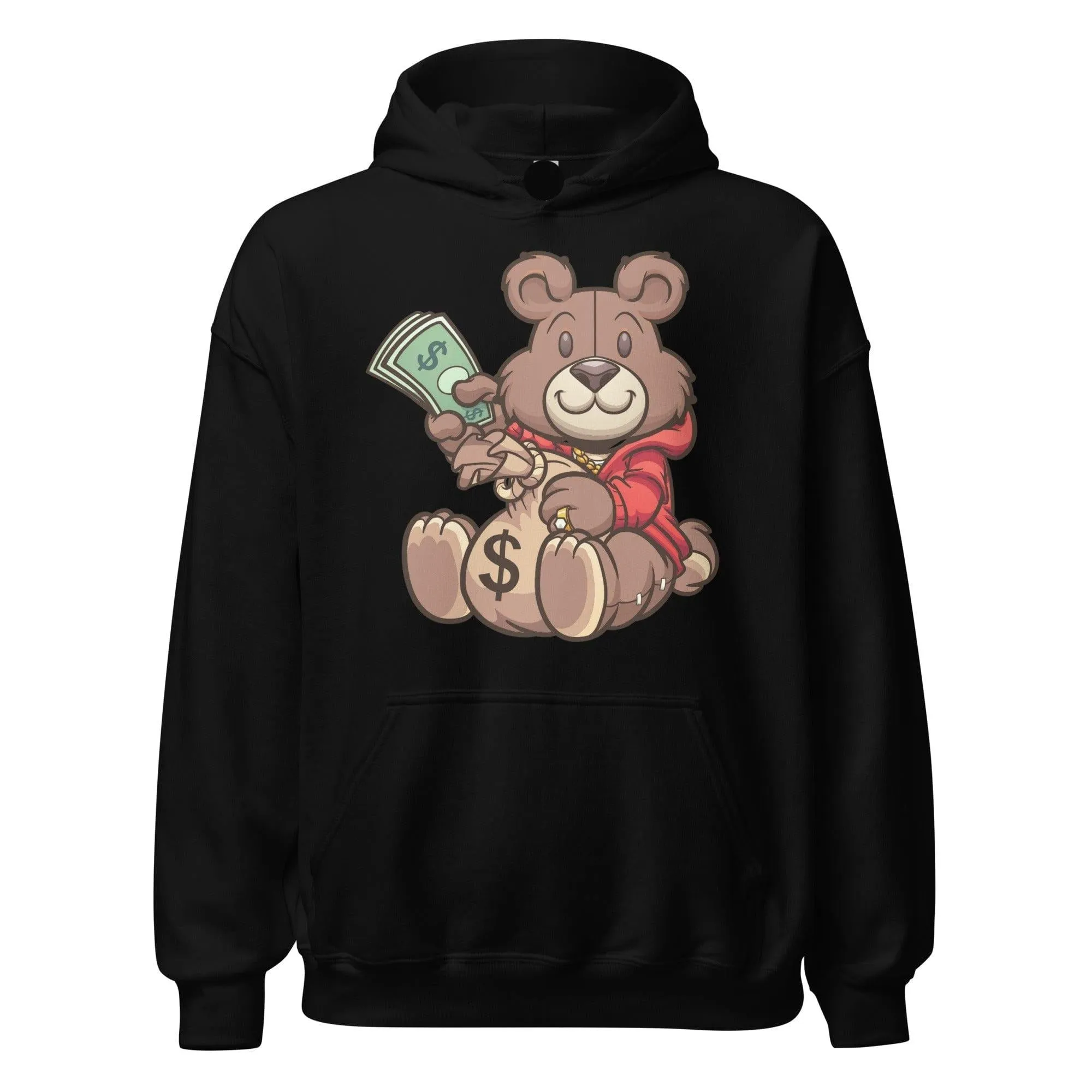 Urban Hoodie Teddy Bear Hussler Blended Heavyweight Direct To Garment Printed Unisex Pullover