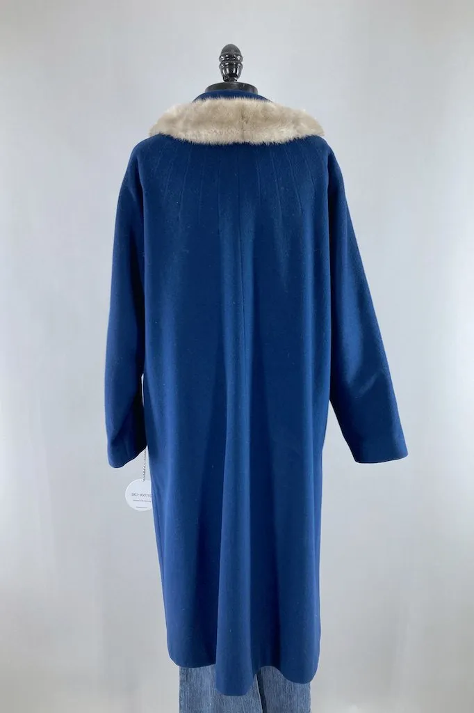 Vintage 1960s Sapphire Blue Coat