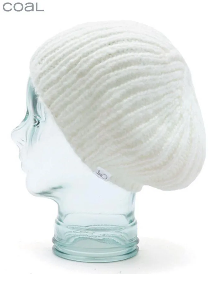 Womens Coal Sadie Slouchy Beanie Hat - Creme