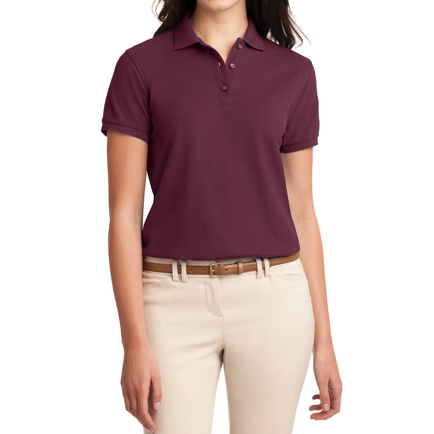 Womens Silk Touch Classic Polo Shirt