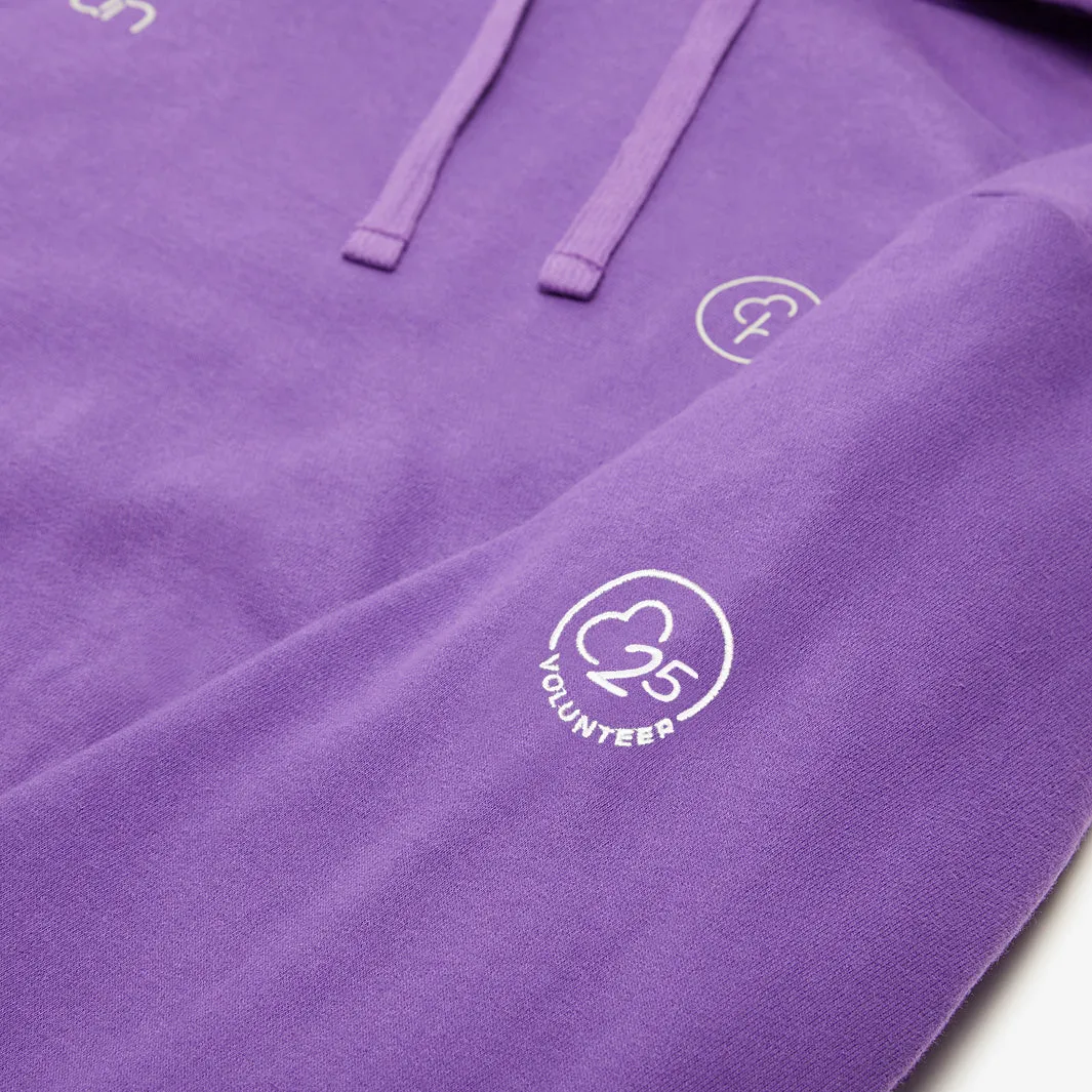 Women's volunteer purple 25 hoodie