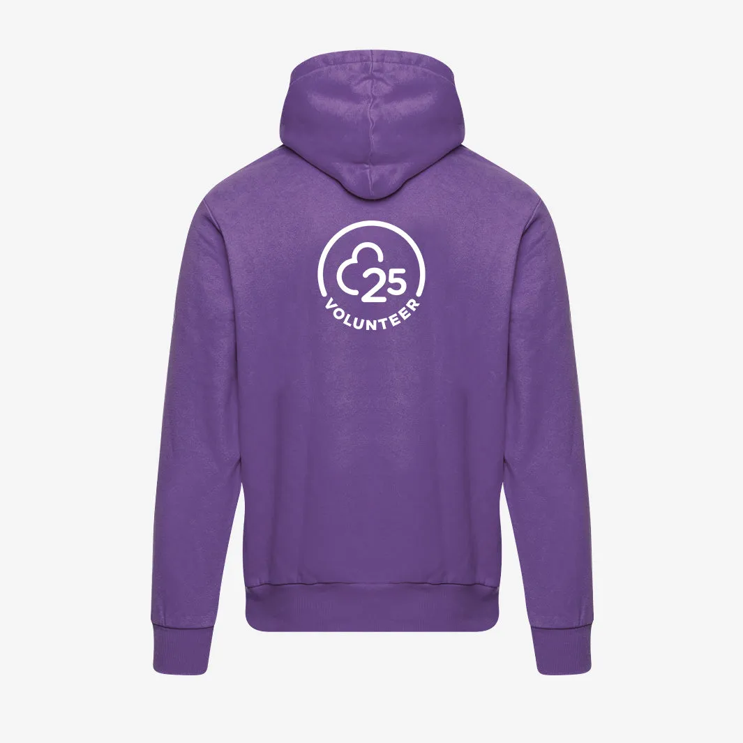 Women's volunteer purple 25 hoodie