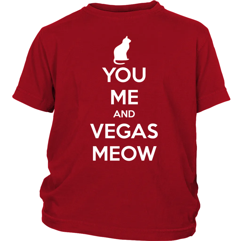 You, Me and Vegas Meow T-shirt Gift for Cat Lovers Pet Owner