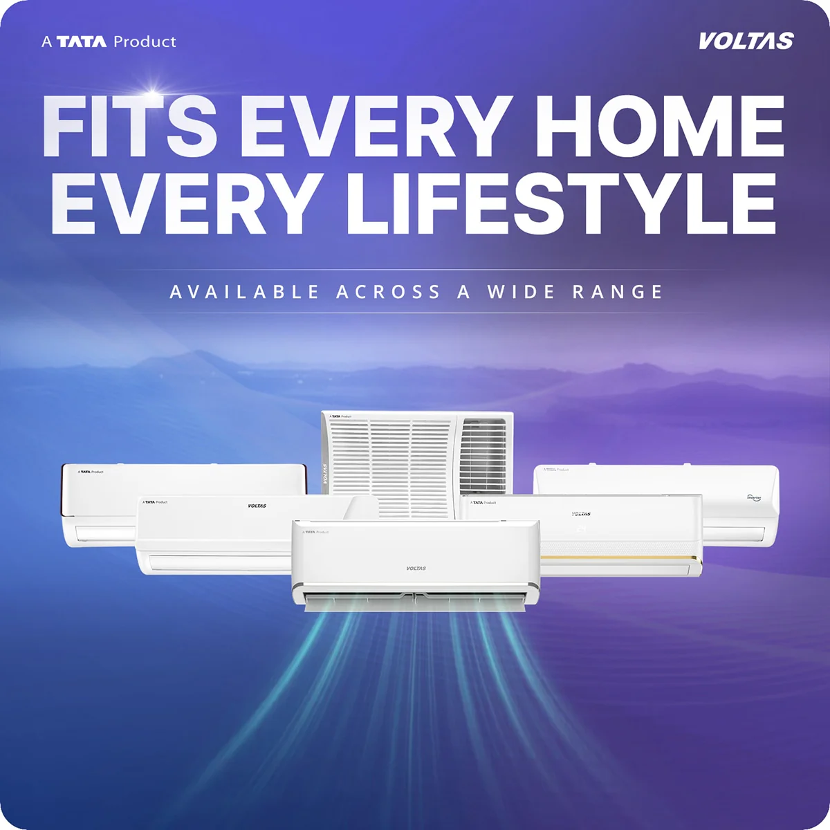 Voltas Split Air Conditioner, 1.5 Ton, 3 Star - 183INV Vertis Zephyr Gold - Image 18